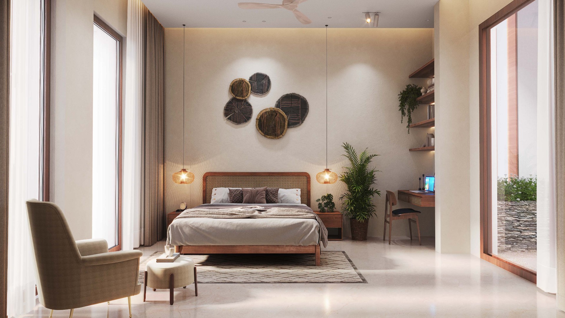 Bedroom interior visualization